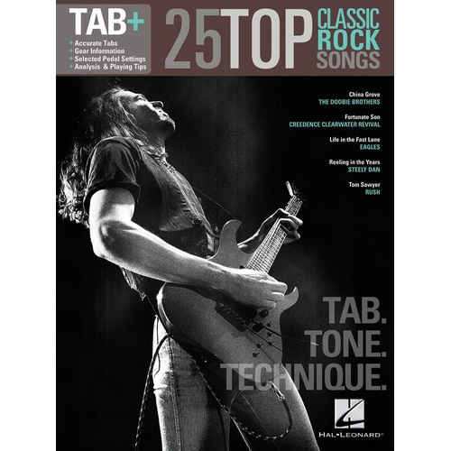 25 Top Classic Rock Songs Guitar TAB Plus (Softcover Book)