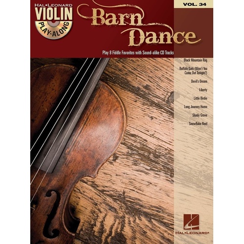 Barn Dance Violin Play-Along Book/CD V34