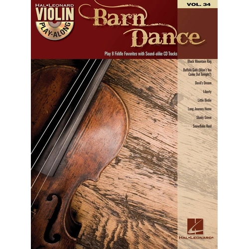 Barn Dance Violin Play-Along Book/CD V34