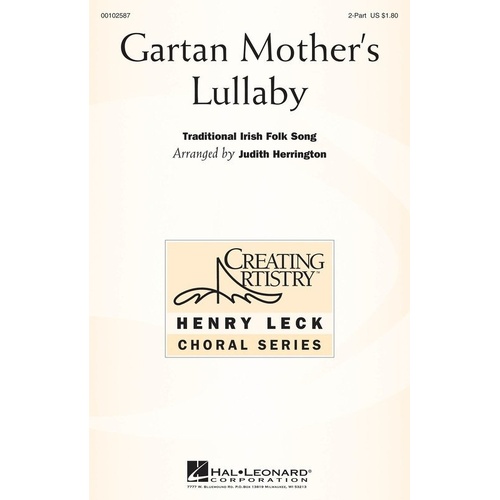 Gartan Mother's Lullaby Choral Score by Hal Leonard, 136 Pages, for Treble Choirs and Middle Schools