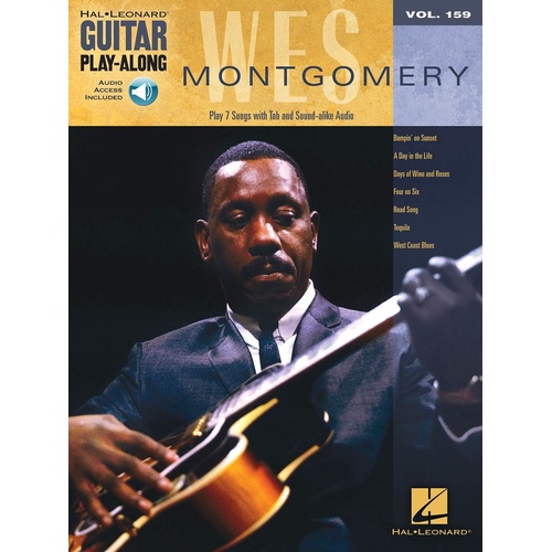 Wes Montgomery Guitar Playalong V159 Book/Online Audio (Softcover Book/Online Au