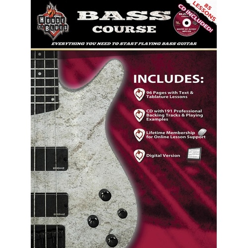 House Of Blues Bass Course Book/CD (Softcover Book/CD)