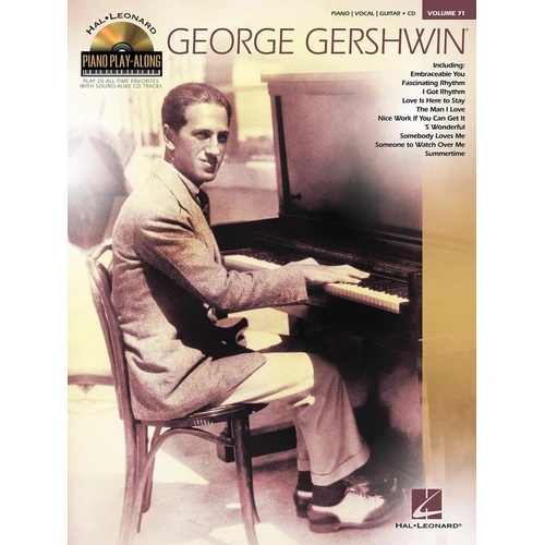 George Gershwin Piano Play-Along Book/CD Volume 71