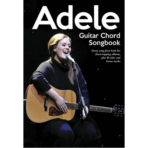 Adele Guitar Chord Songbook - Lyrics & Chords for 30+ Songs, 88 Pages, Hal Leonard