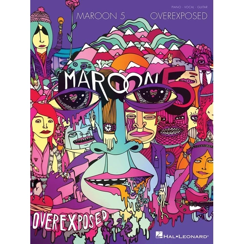 Maroon 5 - Overexposed Piano/Vocal/Guitar Songbook by Hal Leonard, 72 Pages, Includes Pay Phone and One More Night