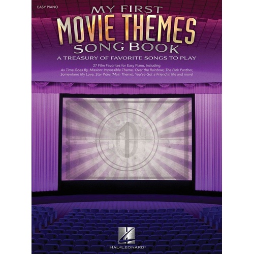 My First Movie Themes Songbook Easy Piano by Hal Leonard - 136 Pages