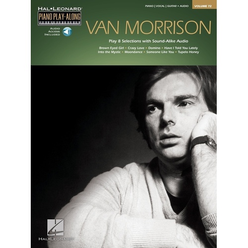 Van Morrison Piano Play Along Book/CD V72 (Softcover Book/CD)