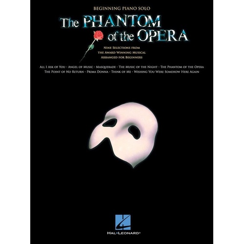 Phantom of the Opera Beginning Piano Solos by Hal Leonard