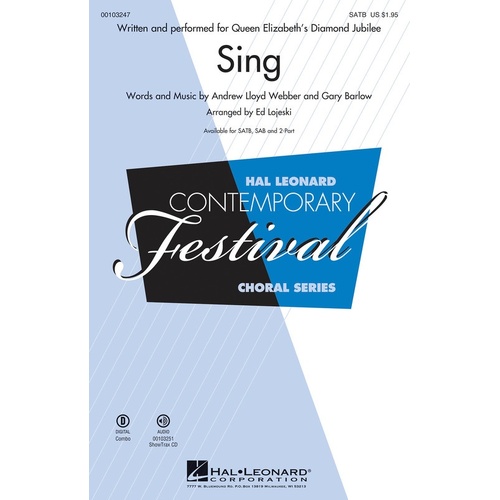 Sing SATB (Octavo)