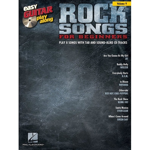 Rock Songs for Beginners Easy Guitar Play-Along V9 BK/CD