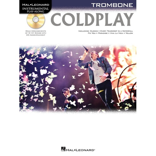 Coldplay Playalong For Trombone Book/CD (Softcover Book/CD)