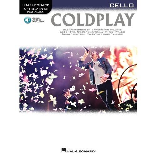 Coldplay Playalong For Cello Book/Online Audio (Softcover Book/Online Audio)
