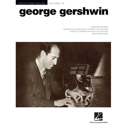 George Gershwin Jazz Piano Solos Volume 26 JPS, 98 Pages, Hal Leonard, Piano Solo with Chord Symbols