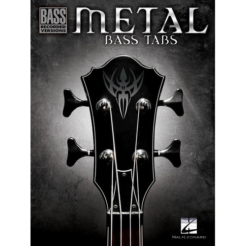 Metal Bass Tabs Recorded Versions Songbook