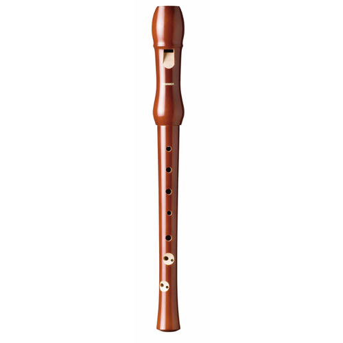 Hohner C Soprano Recorder with Wooden Lacquered Body, 2 Piece Baroque Fingering