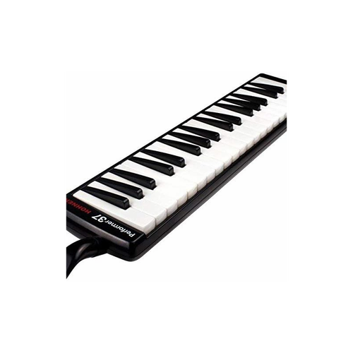 Hohner 9434/37 Performer 37 Melodica White-Black with Mouthpiece Extension Hose