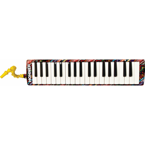 Hohner 9445/37 Airboard 37 Melodica with Aztec Pattern and Ergonomic Mouthpiece