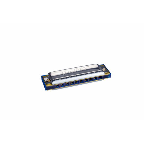 Hohner Jean Jacques Milteau C-Major Harmonica - Trans Blue