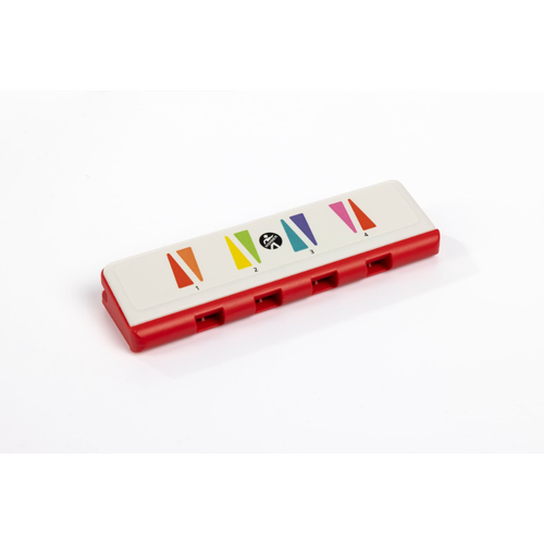 Hohner Speedy Rainbow Pop Harmonica - Diatonic Beginner Instrument with 8 Color Coded Notes in C Major Scale