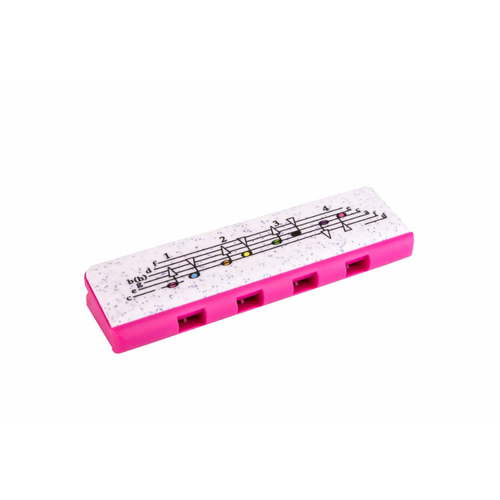 Hohner Speedy Cherry/Pink Diatonic Beginner Harmonica for Kids and Adults