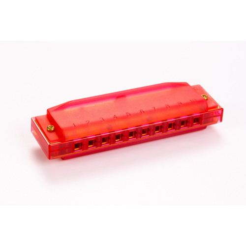 Hohner Translucent Diatonic Harmonica C Red