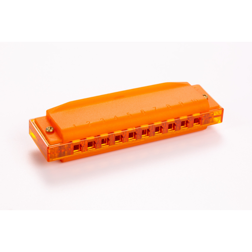 Hohner Translucent Diatonic Harmonica C - Orange