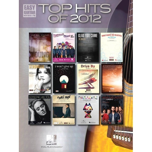 Top Hits of 2012 Easy Guitar Notes & Tab Songbook