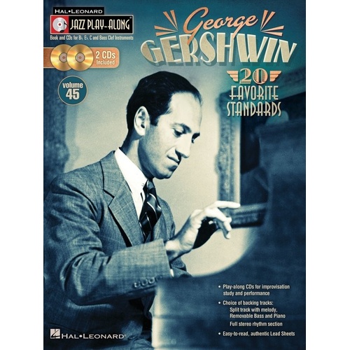 George Gershwin Jazz Playalong V45 BK/CD