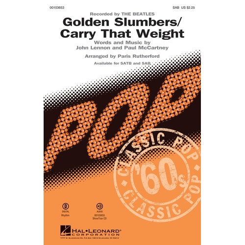 Golden Slumbers / Carry That Weight SAB (Octavo)