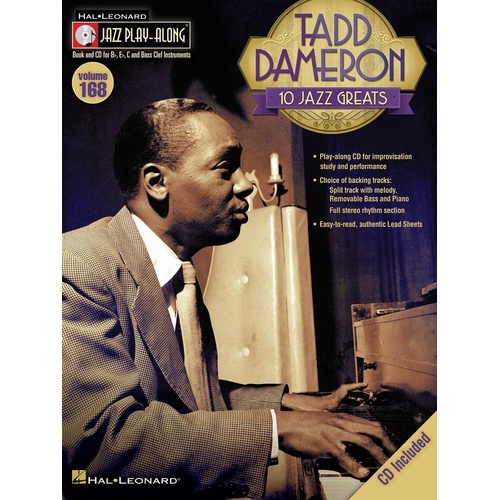Tadd Dameron Jazz Play-Along Book/CD V168 for All Instruments