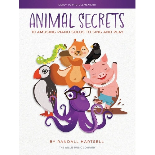 HARTSELL Animal Secrets 10 Amusing Piano Solos - 24 Pages by Willis Music