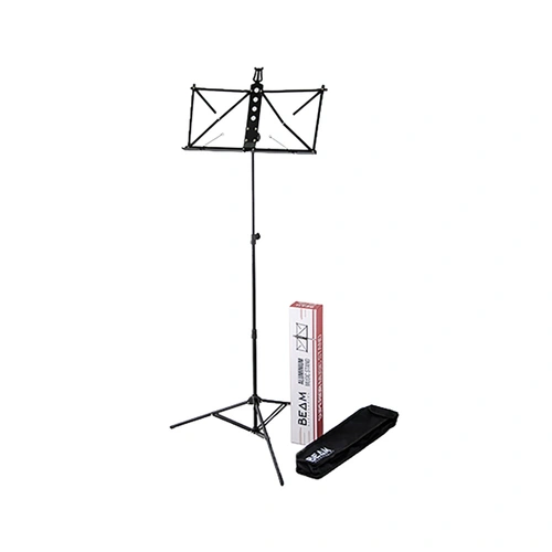 Beam Accessories Aluminium Music Stand with Carry Bag - Black BM3