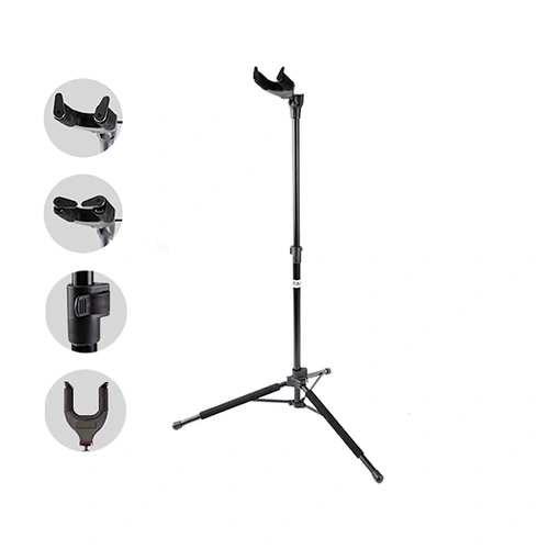 Beam Accessories Guitar Stand with Auto Grip Lock and Height Adjustment