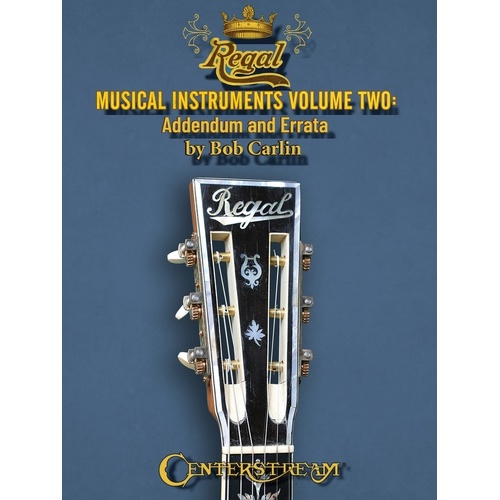 Regal Musical Instruments Vol 2 Addendum And Errata Softcover Book (Guitar)