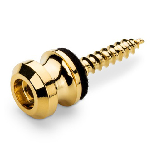 Schaller Straplock Endpin Button Kit (Pair) Gold - Includes 2 Endpins and 2 Screws