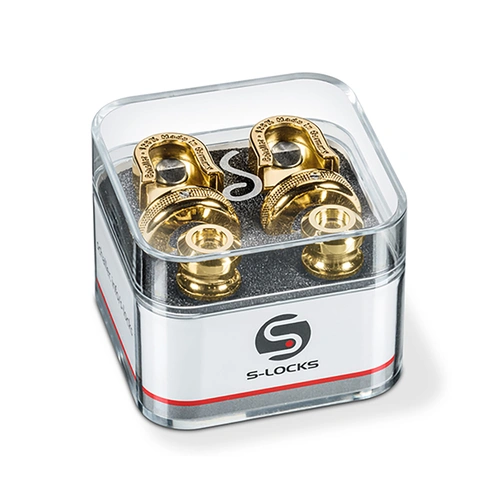 Schaller S-Locks M Strap Lock Pair 14010501 - Gold