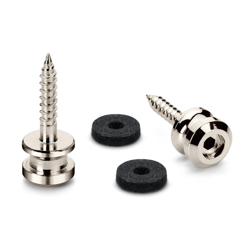 Endpins Pair for Schaller S-LOCKS Medium Nickel Strap Button