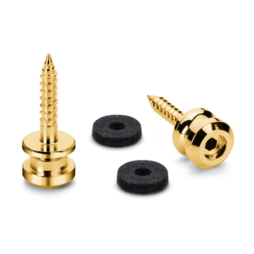 Endpins Pair for Schaller S-LOCKS Medium Gold Strap Button