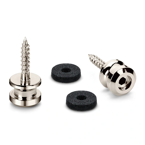 Endpins Pair for Schaller S-LOCKS Short Nickel Guitar Strap Button
