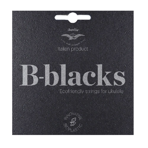 Aquila B-Black Soprano/Concert Ukulele String Set with High G 180U