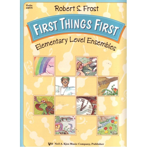 First Things First - Violin Sheet Music for Elementary String Orchestra