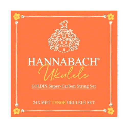 Hannabach Uke Set Goldin Super-Carbon Tenor 243MHT