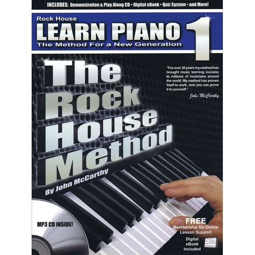 Rock House Method Learn Piano 1 Book/CD (Softcover Book/CD)