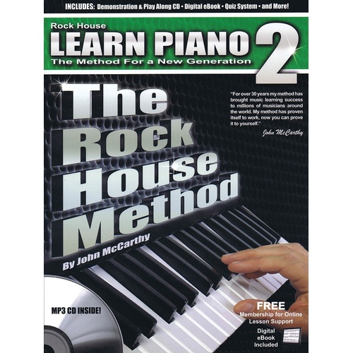 Rock House Method Learn Piano 2 Book/CD (Softcover Book/CD)