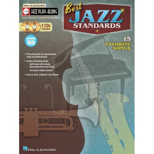 Best Jazz Standards Jazz Play-Along V169 BK/2CD