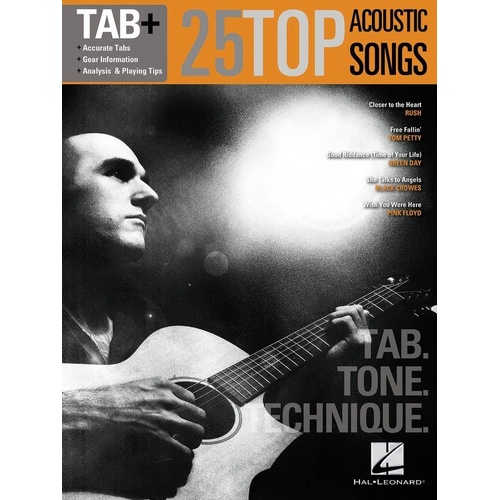 25 Top Acoustic Songs Guitar Tab Plus