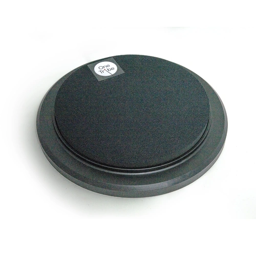 OneTribe 10in Drum Practice Pad with Nylon Flange - Silent Practice for Drummers
