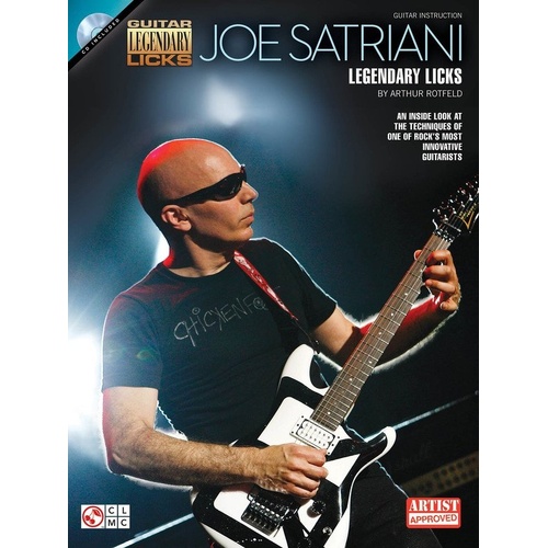 Joe Satriani Legendary Licks BK/CD - Guitar TAB, 80 Pages, Includes 12 Classics, Playable on CD & Enhanced for Tempo Adjustment