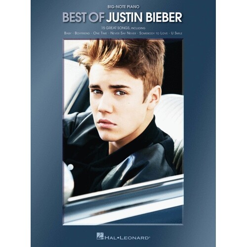 Best Of Justin Bieber For Big Note Piano (Softcover Book)