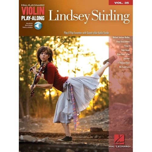 Lindsey Stirling Violin Play-Along V35 BK/OLA by Hal Leonard - 24 Pages, Includes Audio Tracks and Chord Symbols